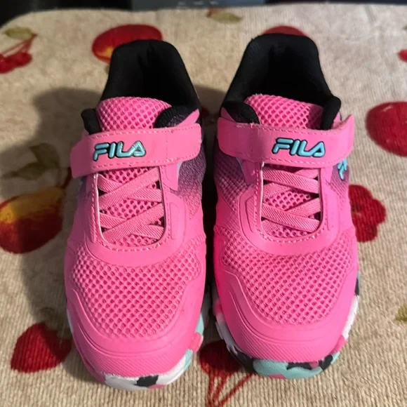 Fila Kids Pink Sneakers - Picture 1 of 4